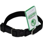 Ошейник Lucky Pet из прорезиненной ленты 2x35-45 см черный (4820224215617)