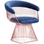 Крісло AMF Roller, rose gold, royal blue (545679)