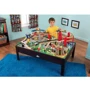 Залізниця KidKraft Airport Express Train Set and Table - Espresso (17976)