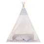 Детская палатка Springos Tipi XXL вигвам бело-серая (TIP03)