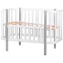 Кровать Babyroom Луна 120x60 набор 80x60 бело-серый (680869)