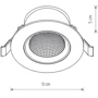 Точечный светильник Nowodvorski 10546 Egina LED: Форма Круглая