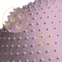 Мяч для фитнеса 4FIZJO Anti-Burst Pink массажный 65 см (4FJ0617)
