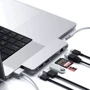 Адаптер Satechi Adapter Max Dual USB-C to USB3.0+2xUSB-C+RJ45+HDMI+3.5mm+SD Silver (ST-UCPHMXS): Інтерфейс підключення USB-C