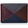 INCARNE Handmade Leather Laptop bag Mosaic Twilight (Blue/Bordo/Brown/Grey) for MacBook Air 15" M3 | M2 (2024 | 2023)