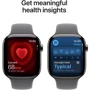 Apple Watch Series 11 GPS + Cellular 46mm Natural Titanium Case with Stone Grey Sport Band - S/M (MFCW4)