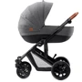 Универсальная коляска 3 в 1 Kinderkraft Prime Gray (KKWPRIMGRY0300): Материал колес резина (надувные)