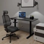 Комплект Mealux PowerDesk Lite Black + Leo Air Plus Black стол и стул (EVO-201 Lite B/B +Y 546 KB) фото 1