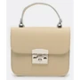 Женская сумка-сэтчел Ricco Grande бежевая (1l623-beige): Фактура Матовая, Зернистая