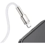 Кабель Baseus USB Cable to Lightning Cafule Metal 2.4A 1m White (CALJK-A02) фото 4