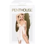Бэби-долл с ажурным браллетом и высоким разрезом Penthouse - Sweet Beast White S/M