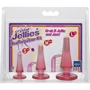 Набор анальных пробок Doc Johnson Crystal Jellies Anal Initiation Kit - Pink
