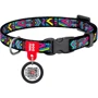 Нашийник для котів WAUDOG Nylon c QR паспортом Інді пластиковий фастекс 10 ммx20-30 см (5270)