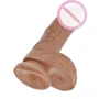 Фаллоимитатор на присоске King Cock 8, 20x5 см, коричневый