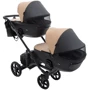 Коляска универсальная для двойни 2 в 1 Bair Kiwi Duo Eco BKD-18/15 капучино / черный (681041): Пол ребенка Унисекс