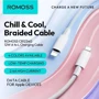 Кабель Romoss USB Cable to Lightning CB1234G 2.4A 1m White (CB1234G-621-127H): Тип USB Cable - Lightning
