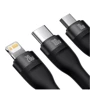 Кабель Baseus Cable USB-C to Micro USB/Lightning/Type-C Flash Series 2 Fast Charging 100W Black (CASS030201): Тип USB-C - Lightning/microUSB/USB-C