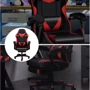 Кресло геймерское PLAYER с подставкой для ног Red/Black (100001) фото 8