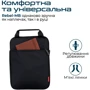 Сумка для ноутбука Promate 13.3" Rebel-MB Black (rebel-mb.black): Місткість ноутбук, блок питания, аксессуары