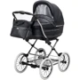 Коляска 2 в 1 класична Roan Marita Prestige (14 "білі колеса, хром рама) P231 графіт - графітова (шкіра) перламутр (624730)