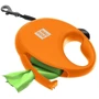 Поводок-рулетка для собак WAUDOG R-leash с контейнером для пакетов S оранжевый до 12 кг 3 м (26274) фото 8