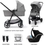 Универсальная коляска 3 в 1 Kinderkraft Newly Moonlight Grey (00-00305183) фото 8
