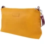 Женская дорожная сумка Laskara желтая (LK10240-yellow-purple): Материал Искусственная кожа