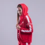 Спортивная толстовка Peak FWA01028-RED 46 красная с капюшоном на молнии: Вид Спортивные толстовки