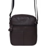 Мужская сумка через плечо Borsa Leather темно-коричневая (K11031-dark brown): Страна производитель Тайвань