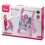 Дитячі ходунки-каталка Viga Toys з бізібордом Рожевий (50178): Колір розовый