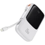 Внешний аккумулятор Baseus Power Bank 10000mAh Qpow Pro Digital Display Fast Charge Power Bank 20W White (PPQD020002)