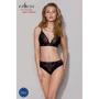 Эластичный топ с кружевом Passion PS001 TOP black, size S