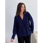 Кардиган АRTKNIT Vittoria 27416 One Size индиго: Длина рукава Длинный