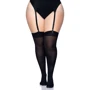Нейлоновые чулки Leg Avenue + PLUS SI Black