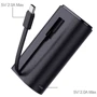 Внешний аккумулятор iWALK Power Bank Link Me 10000mAh USB-C Black (DBL10000C): Встроенный кабель USB Type-C