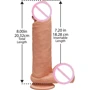 Фаллоимитатор Doc Johnson The D - Perfect D - 8 Inch With Balls - ULTRASKYN
