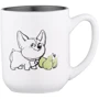 Кружка Ardesto Corgi керамика 380 мл Бело-серый (AR3054)