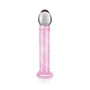 Стеклянный фаллоимитатор Love Toy Glass Romance Dildo Pink