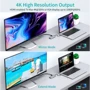 Адаптер Choetech Adapter 9-in-1 USB-C to USB-C+3xUSB+HDMI+SD+RJ45+VGA Gray (HUB-M15) фото 4