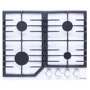 Варочная поверхность газовая Perfelli HGM 61494 WH