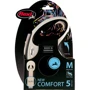 Поводок-рулетка Flexi New Comfort M до 25 кг 5 м черный (4000498043646): Тип шнура Лента