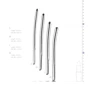 Набор уретральных стимуляторов Sinner Gear Unbendable - Single Ended, 4 шт