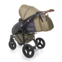 Универсальная коляска 2-в-1 Broco Capri textile olive: Материал колес резина (надувные)