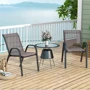 Комплект садовых стульев Costway Patio с подлокотниками серый 2 шт (5900779837670)