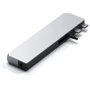 Адаптер Satechi Adapter Max Dual USB-C to USB3.0+2xUSB-C+RJ45+HDMI+3.5mm+SD Silver (ST-UCPHMXS): Колір сріблястий