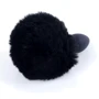 Анальная пробка S с хвостом BOSS of TOYS Boss Series - Silicon PLUG Bunny Tail Black, BS6400100