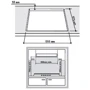 Варочная поверхность газовая Hotpoint-Ariston TD 640 S (WH) IX/HA: Размеры для встраивания (ШxГ) 55.5x47.5 см