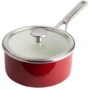 Ковш с крышкой KitchenAid Steel Core 16 см 1.3 л красный (CC003287-001)
