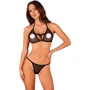 Комплект белья Obsessive Celia Noir set black XL/2XL