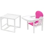 Стілець-трансформер Babyroom Поні-240 білий пластикова стільниця рожевий - білий (680548)
